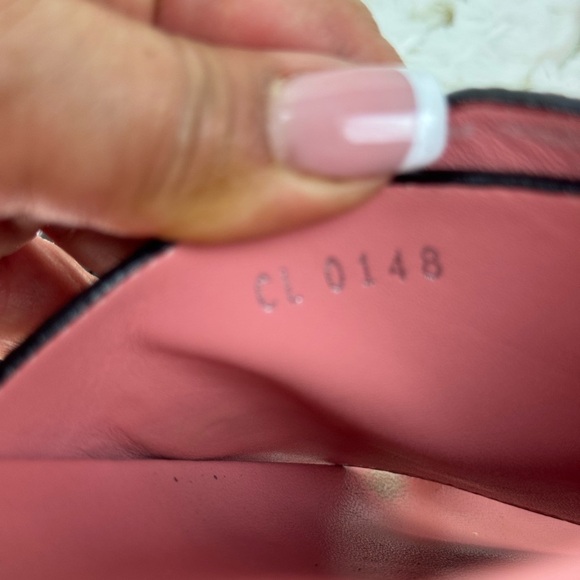 Vintage Women’s Louis Vuitton Monogram Pink Stripe Buckle Slides Size 8 - Picture 11 of 14